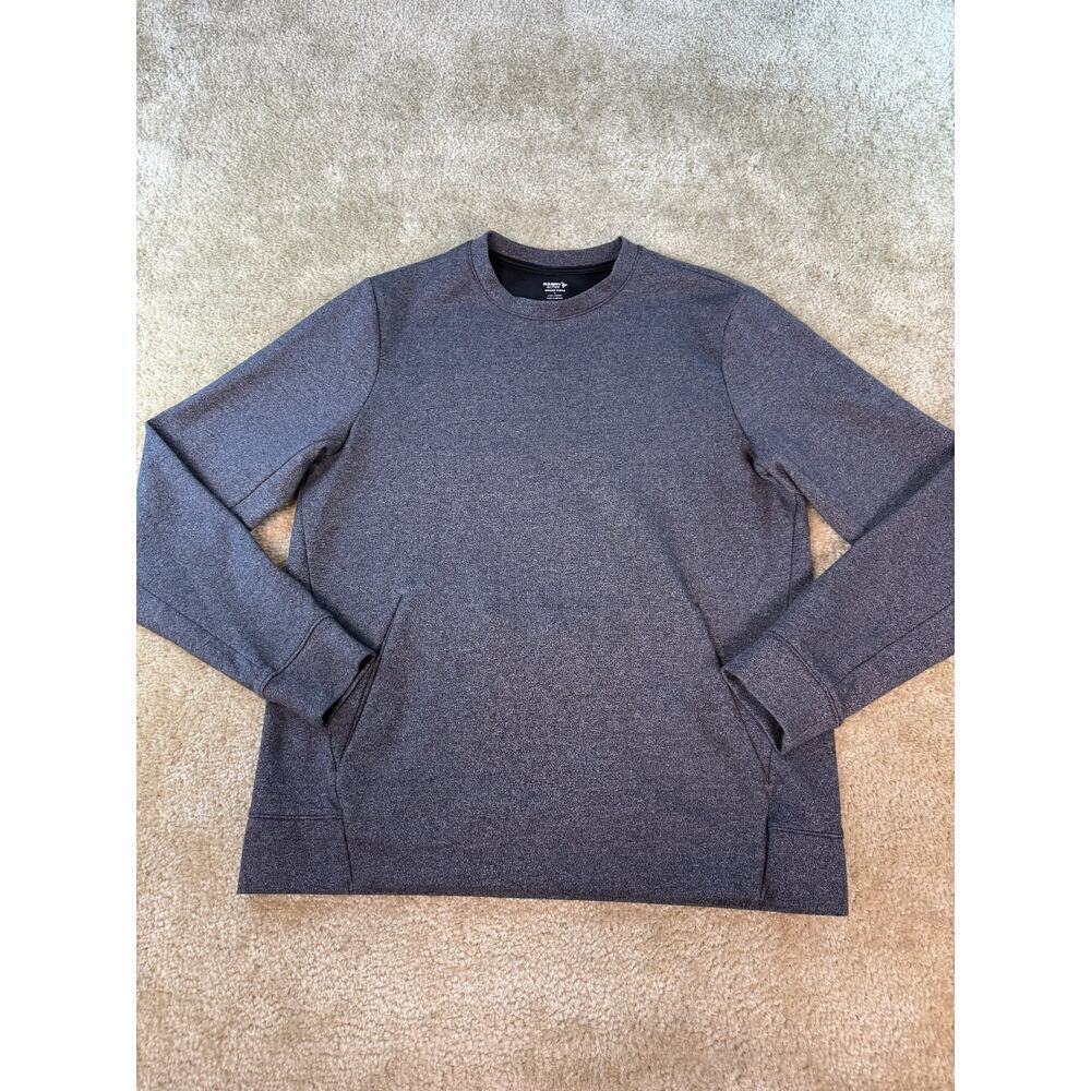 Old Navy Active Womens Gray Dynamic Fleece Sweatshirt Size L Pockets D275